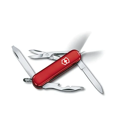 Bild av Victorinox 6366 fickkniv Midnite Manager (10 funktioner, LED ljus, sax, nagelfil, kulspetspenna) röd