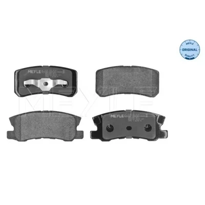 Bild av MEYLE 025 235 8216 Jeu de plaquettes frein ORIGINAL Quality Essieu arrière contact signal d&#039;usure exclu avec tôle anti bruit MITSUBISHI: ASX SUV