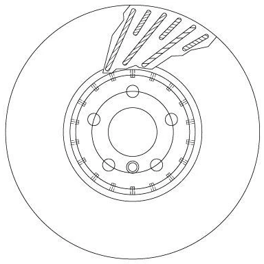 Bild av TRW DF6890S disque de frein 348 36 5 112 ventilé, en deux parties à haute teneur carbone BMW: Berline, X3, X5