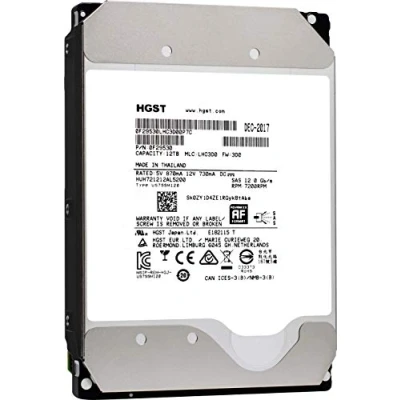 Bild av HGST Ultrastar He12 SAS 512e SE HUH721212AL5204 12TB Hårddisk 0F29532 Serial Attached SCSI 3 3,5&quot;