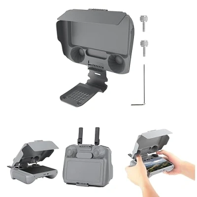 Bild av Fututech 2 i 1 justerbart solskydd för DJI Air 3 RC Mini Pro skyddsfodral fjärrkontroll skyddande skydd styrenhet (för 2)