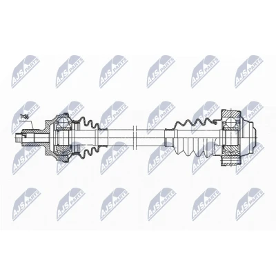 Bild av Drivaxel, Bakaxel vänster, audi a3, a3 cabriolet, sportback, seat leon st, skoda octavia combi iii, vw golf vii, variant 5Q