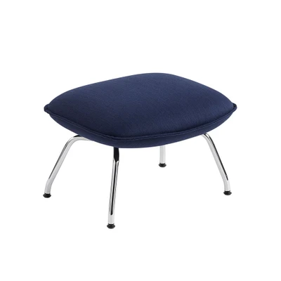 Bild av Muuto Doze Lounge chair and Ottoman Fåtölj Balder 782 / Chrome L: 64 x B: 52 H: 40 cm