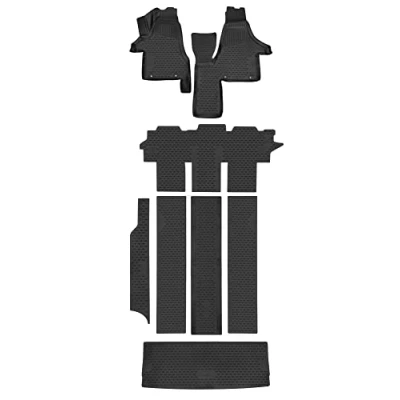 Bild av WALSER XTR 75170 Ensemble de tapis sol Caoutchouc avant et arrière, centre noir Sur mesure