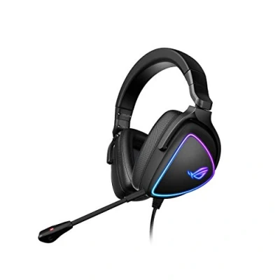 Bild av ASUS ROG Delta S USB C gaming headset (wired, AI noise canceling, RGB lighting, compatible with PC, Nintendo Switch and Sony PlayStation 5)