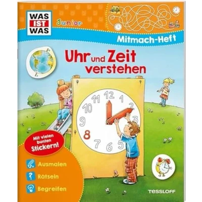 Bild av WAS IST Junior Mitmach Heft Uhr und Zeit verstehen