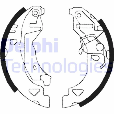 Bild av DELPHI LS1682 Mâchoires De Frein 180 32 FIAT: Punto I 3/5 portes, BRAVO 1, Cabriolet, LANCIA: Y, Y10