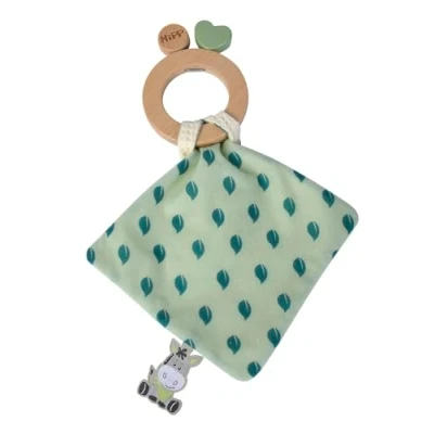 Bild av Eichhorn Baby HIPP Wooden Teether with Cuddle Cloth