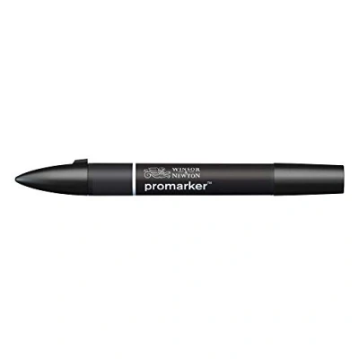 Bild av Winsor &amp; Newton &quot; ProMarker 0203030 professionell layoutmärkpenna 2 spetsar, fin och bred för ritningar, design layouter svart, 1 styck (1 pack)