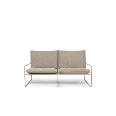 Bild av Ferm Living Desert 2 seater Trädgårdssoffa Dolce Cashmere/Dark Sand W156 x H78 D85 cm