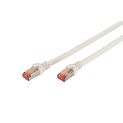 Bild av DIGITUS LAN Kabel Cat 6 0,5 m RJ45 nätverkskabel S/FTP skärmad kompatibel med 6A och 7 Vit