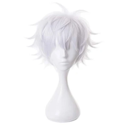 Bild av HIROAKIYA Satoru Gojo Wig, Cosplay Wig with Cap, Length approx.32cm