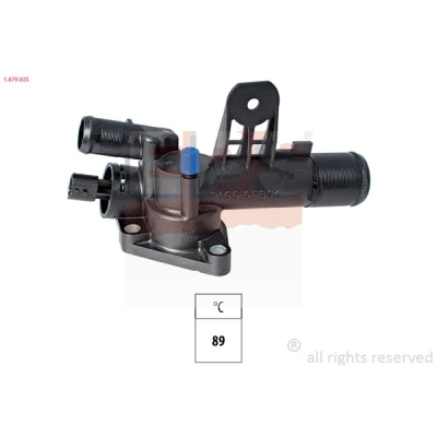 Bild av EPS 1.879.925 Thermostat d&#039;eau 89 avec joint d&#039;étanchéite RENAULT: CLIO 3, SCENIC 2, MEGANE NISSAN: Qashqai / Qashqai+2 I