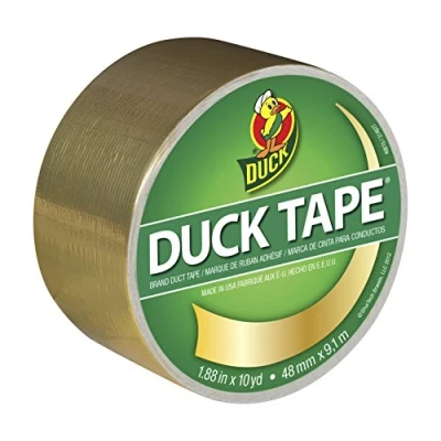 Bild av Duck Tape Enfärgade guld. Reparera, hantverk, anpassa, dekorera och utbilda 48 mm X 9,1 m