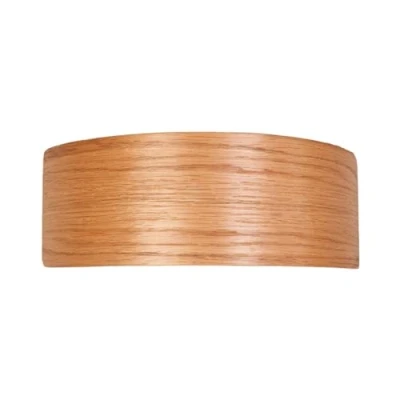 Bild av Lindby LED vägglampa Rafailia, bredd 23cm, trä, 3.000 K