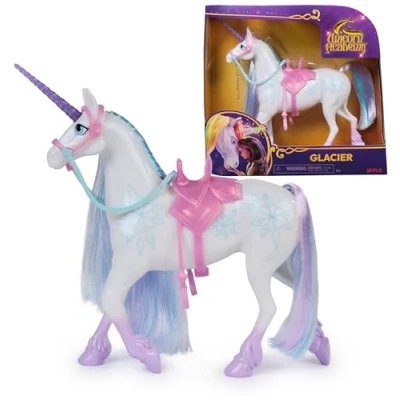 Bild av Unicorn Academy, Glacier med 2 ridtillbehör, 28 cm, kompatibel Layla, dockor och enhörningsleksaker för flickor från 4 år