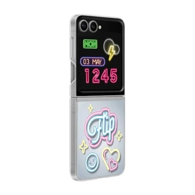 Bild av Samsung Flipsuit Cover Galaxy Z Flip 6 + Neon Card Transparent