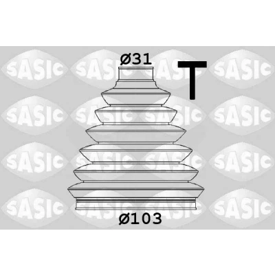 Bild av SASIC 1906153 Soufflet De Cardan côté roue Thermoplastique AUDI: Q5, A4 B8 Avant, Berline