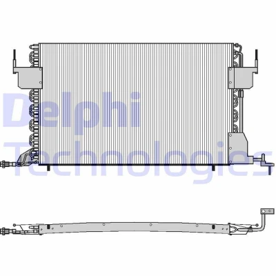 Bild av DELPHI TSP0225021 Condenseur De Clim sans déshydrateur 14 PEUGEOT: 306 3/5 portes, Partner I Van, Combispace