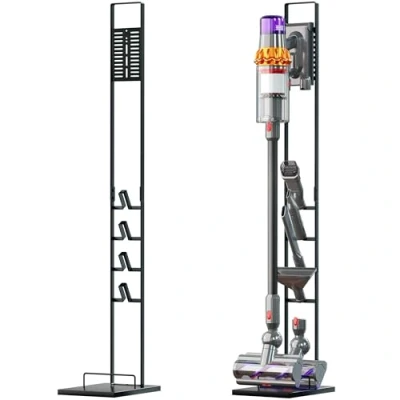 Bild av Vhbw Dammsugarhållare stativ kompatibel med Dyson V12 Detect Slim Absolute sladdlös dammsugare, handdammsugare, mörkgrå