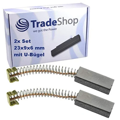 Bild av 2 x kolborstar motorkol 23 mm 9 6 för Kirby G1 G10 Sentria G2 G3 G4 G5 G6 G7 Ultimate G8 Diamond F Style II Ssix ersätter 107189 (23 mm)