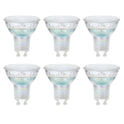 Bild av Amazon Basics GU10 LED spotlight, professionell, 3,7 W (motsvarande 35 W), varmvit, dimbar (6 stycken)