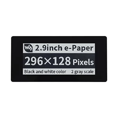 Bild av Waveshare 2.9inch Touch E Paper Ink Display HAT For Raspberry Pi 5 Points Capacitive 296x128 Pixels Black and White Partial Refresh Support SPI Interface