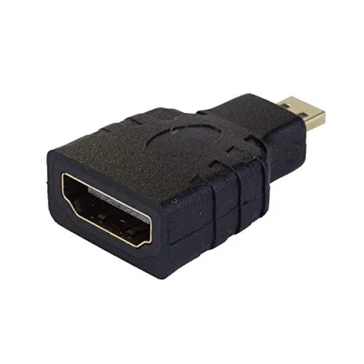 Bild av PremiumCord adapter HDMI A till Micro HDMI, uttag kontakt, för Full HD 1080p, 3D, färg svart, förgyllda anslutningar