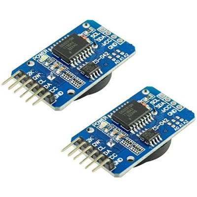 Bild av TECNOIOT 2 x delar DS3231 AT24C32 IIC modul precisionsklocka för Arduino I2C liten precision realtid klockmodul