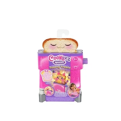 Bild av Cookeeez Makery Toasty Treatz brödrost med doftande plysch Levereras endast 1; Gör en mjuk och squishy överraskning plyschvän. Pop in Bread and See A Surprise Plush Up! Stilen kan variera
