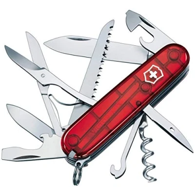 Bild av Victorinox fickkniv Huntsman (15 funktioner, sax, träsåg, korkskruv, kapsylöppnare, trådavdragare)