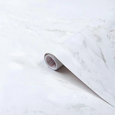 Bild av d c fix Dekorsfilm självhäftande Marmoroptik Romeo matt vit 90 x 210 cm