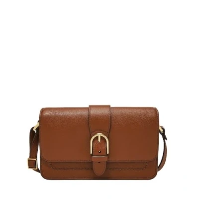 Bild av Fossil Damväska Zoey brun liten crossbody väska i läder, l: 19,7 cm, b: 3,8 h: 11,4 ZB1937200