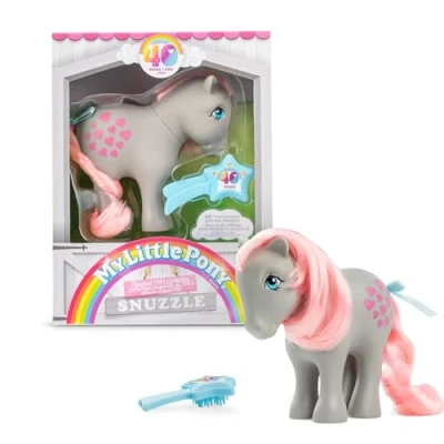 Bild av Snuzzle Classic Pony, My Little Basic Fun, 35326, samlarbar vintage hästleksak för barn, enhörningsleksak pojkar och flickor från 3 år