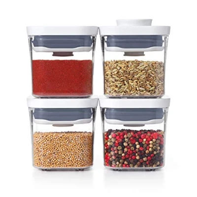 Bild av OXO 11236100 Bra grepp 4 delar Mini POP behållare set, plast, klar