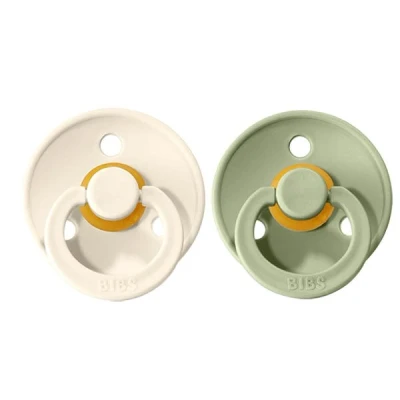 Bild av BIBS Colour Napp 2 pack Latex Stl Rund, Ivory/Sage