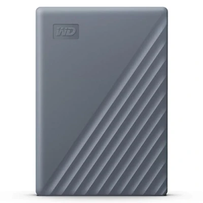 Bild av WD 5TB My Passport fungerar med USB C, bärbar extern hårddisk, 3.2 Gen 1, programvara för enhetshantering, säkerhetskopiering, lösenordsskydd, PC, Mac, Chromebook, spelkonsoler, grå