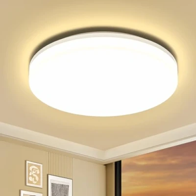 Bild av Öuesen LED taklampor vattentäta IP44 18 W 1650 LM varm vit 3 000 K modern belysning taklampa tunn rund för badrum kök sovrum matsal vardagsrum balkong korridor garage