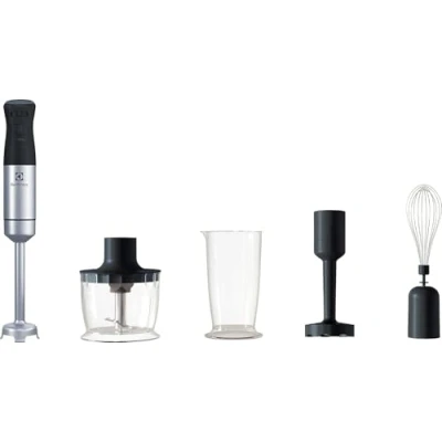 Bild av Electrolux E5HB2 8SS Create 5 Stavmixer, Med tillbehör, Av rostfritt stål, Bekvämt handtag, Turbofunktion och TruFlow Teknologi, 1000 W