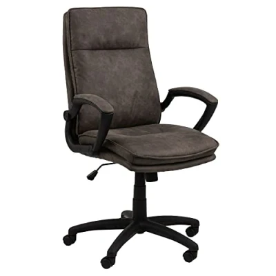 Bild av AC Design möbelskrivbordsstol, polyester, grå, L: 69,5 x B: 67 H: 115 cm