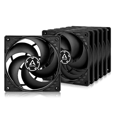 Bild av ARCTIC P12 (5 Stycken) 120 mm hölje fläkt optimerad för statiskt tryck, Case Fan, 1800 RPM Svart