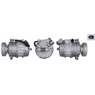 Bild av LUCAS ACP01302 Compresseur De Climatisation PAG 46 R 134a avec joints AUDI: A4 B6 Avant, Berline