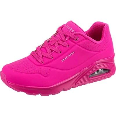 Bild av Skechers Uno nattskärmar dam Sneaker ,Rosa het rosa Durabuck Htpk ,36 EU