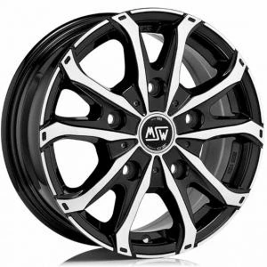 Bild av MSW 48 Van Black Polished 6.5x16 5/118 ET55 B71.1