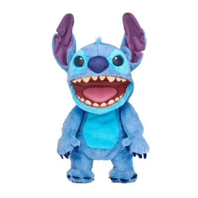 Bild av Disney Stitch FX plyschleksak Lilo &amp; elektronisk 45 cm 100+ kombinationer av åtgärder och ljud, realistisk leksak med sensorer reaktioner, 6 år berömd (TTC29000)