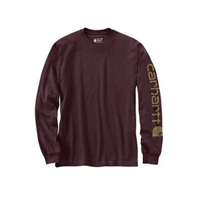 Bild av Carhartt Löst, tung långärmad t shirt med logotypgrafik på ärmarna, Chive Heather, S