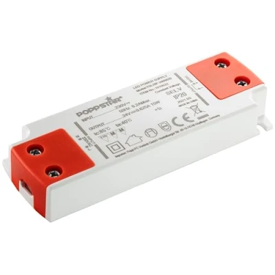 Bild av Poppstar SLIM trafo 24 V (för 0,15 till 15 Watt LEDs) extra platt LED transformator 230 AC/ DC 0,625A