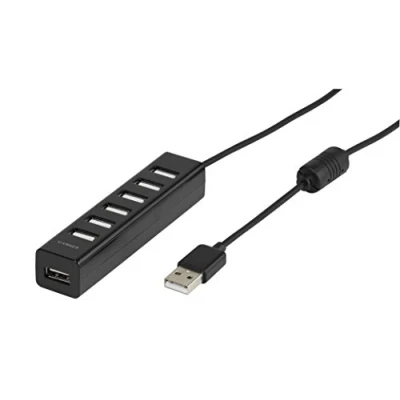 Bild av Vivanco USB 2.0 (7 port aktiv, inkl. strömförsörjning) svart