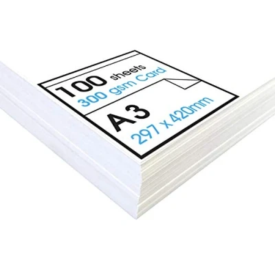 Bild av Artway Studio A3 vit kartong Idealisk för presentation, display, montering och kortmaterial 300 gsm (100 ark)