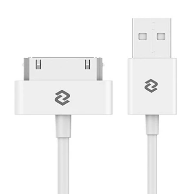 Bild av JETech USB synk och laddkabel för iPhone 4/4s, 3G/3GS, iPad 1/2/3, iPod, Vit